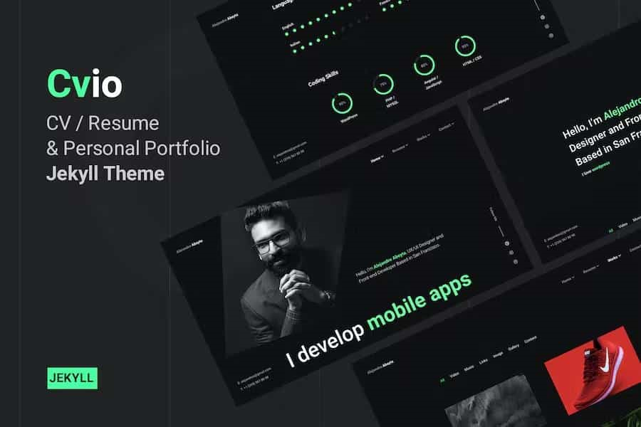 CVIO – CV RESUME & PERSONAL PORTFOLIO JEKYLL THEME
